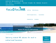 Tablet Screenshot of face2facehr.com